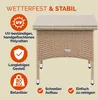 CASARIA® Polyrattan Beistelltisch 50x50x45cm Produktbild-Vorschau 3