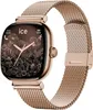 A rose gold smartwatch with a Milanese band is displayed against a white background. Produktbild-Vorschau