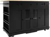Sweiko Ilot de cuisine, cloisons amovibles, armoire de Voir les images du produit 11