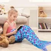 Meerjungfrau Decke Schwanz Kuscheldecke Kinder Mädchen Lila Produktbild-Vorschau 11