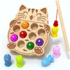 Kleinkind Montessori Spielzeug hölzerne Fischerei Spiel für Produktbild-Vorschau 1