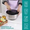 Navaris Salatschleuder mit Deckel - Salatschleuder Produktbild-Vorschau 3