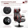 Herní křeslo Vinsetto s houpací funkcí, herní židle s Náhled obrázku produktu 5