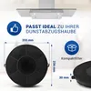 Kohlefilter passend wie AEG 902979361/0 Typ48 AMC037 236mmØ Produktbild-Vorschau 5
