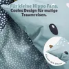 Kinderbettwäsche Set 2-teilig mit Ohren, Nilpferd / Hippo, Produktbild-Vorschau 3