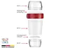 WESTMARK  WESTMARK Speisebehälter weiß/rot 1150,0 ml Voir les images du produit 13