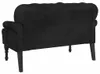 vidaXL Bank mit Rückenlehne Schwarz 119,5x64,5x75 cm Samt Produktbild-Vorschau 6