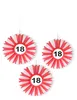 3 Verkehrsschild 18 Papierrosette 25cm Produktbild-Vorschau 1