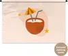 MuchoWow® Wandteppich Wandbehang Cocktail - Kokosnuss - Produktbild-Vorschau 1