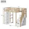 Flieks Etagenbett 90x200cm mit Schubladen, Hochbett Produktbild-Vorschau 10