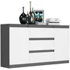 Komoda 140 cm zásuvky dveře skříňka FRAMIRE R-140-S3 Náhled obrázku produktu 4
