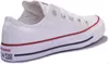 A close-up side view of a white Converse All Star Oxford shoe. Voir les images du produit