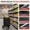 Sekey 50L Aluminium Trolley Faltbar Einkaufstrolley Produktbild-Vorschau 4