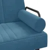 Schlafsofa mit Armlehnen Blau Samt Produktbild-Vorschau 9