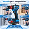 AJIEQAQ Trapano Avvitatore a Percussione 3 in 1 21V, Anteprima dell’immagine prodotto 7