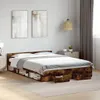 vidaXL Rám postele se zásuvkami kouřový dub 140x200cm Náhled obrázku produktu 2