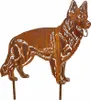 Edelrost Altdeutscher Schäferhund - Rost Deko Hund Produktbild-Vorschau 1