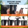 Collage of images showing the steps for installing a hydroponics grow system. Produktbild-Vorschau