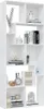Libreria bianca 67x24x161 cm Materiale a base di legno Anteprima dell’immagine prodotto 4