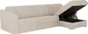 Eckschlafsofa mit Matratze - Strukturstoff - Beige - Produktbild-Vorschau 4