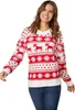 Weihnachtspullover Winterzauber weiß-rot für Frauen - M Produktbild-Vorschau 1