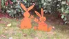 2er Set XL Outdoor Osterdeko Osterhasen 26cm x 50cm Produktbild-Vorschau 6