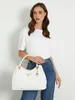 GUESS Tasche Damen Cosette Girlfriend Carryall White Produktbild-Vorschau 6