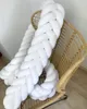 Bettschlange 350 cm Weiß – geflochtene Bettumrandung fürs Produktbild-Vorschau 2