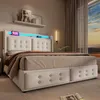 Letto imbottito Flieks 180x200cm con funzione di carico, Anteprima dell’immagine prodotto 3