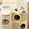PawHut Kratztonne, Höhe 79 cm für Katzen Katzenbaum Produktbild-Vorschau 5