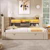 Divano letto Merax imbottito 90x200 con letto estraibile Anteprima dell’immagine prodotto 10