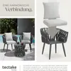 tectake Gartenmöbel-Set Lugano Tisch 2 Stühle Rope-Design Produktbild-Vorschau 6