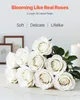 SucceBuy Kunstrosen Weiß 60 Stück Künstliche Blumen Produktbild-Vorschau 2