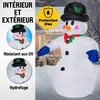 MONZANA® Bonhomme de neige gonflable 240 cm XXL décoration Voir les images du produit 4