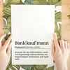 Bankkaufmann Poster Definition Kunstdruck Wandbild Geschenk Produktbild-Vorschau 3