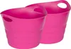 Set: 2 x Flexibler Mehrzweckkorb 42 Liter 'Honey' in Pink Produktbild-Vorschau 1
