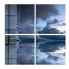 DEQORI Glasbild Echtglas 4x50x50 cm 'Leuchtturm im Produktbild-Vorschau 2