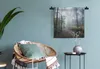 MuchoWow® Wandteppich Wandbehang Wald - Nebel - Weg 60x60 Produktbild-Vorschau 5