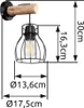 Globo Lighting Wandleuchte Metall schwarz, 1x E27 Produktbild-Vorschau 6