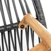 nabbi Rattan-Zweisitzer Haldon - schwarz / natur / Produktbild-Vorschau 10
