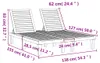 vidaXL Doppel-Sonnenliege Schwarz 155x138x83 cm Produktbild-Vorschau 8