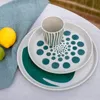 Teller 4er-Set MONSTERA, Ø 20,5 cm, nature desert, KOZIOL Produktbild-Vorschau 5