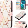 Moto G52 Hülle, Marmor Motiv Kunstleder Tasche Wallet Produktbild-Vorschau 1