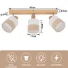 ZMH faretto da soffitto 3 fiamme, lampada da soffitto in Anteprima dell’immagine prodotto 2
