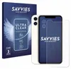 A product shot featuring a phone screen protector package and a phone with a screen protector applied. Produktbild-Vorschau