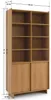 Bücherregal SUNA 98 cm hoch Standregal Karamell Eiche 2 Produktbild-Vorschau 3