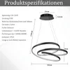 ZMH Hängelampe Esstisch Pendelleuchte Schwarz LED Produktbild-Vorschau 10