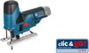 A Bosch jigsaw is shown on a white background, with a marketing graphic to the right. Voir les images du produit