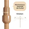 Sekey Sonnenschirm Ø300cm Holzoptik Gartenschirm Produktbild-Vorschau 10