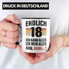 Trendation - 18. Geburtstag Junge Mädchen Tasse 18 Jahre Produktbild-Vorschau 2
